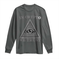 Funny Crypto Long Sleeve Shirt In Crypto We Trust Bitcoin Cryptocurrency