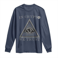 Funny Crypto Long Sleeve Shirt In Crypto We Trust Bitcoin Cryptocurrency