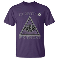 Funny Crypto T Shirt In Crypto We Trust Bitcoin Cryptocurrency