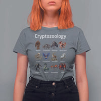 Cryptid Creatures T Shirt For Women Cryptozoology Fantasy Mythical Monsters