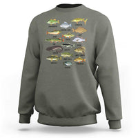 Freshwater Fish Species Sweatshirt Funny Fishing Types Fisherman Dad