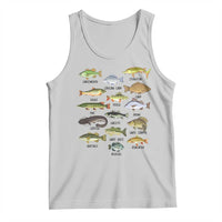 Freshwater Fish Species Tank Top Funny Fishing Types Fisherman Dad