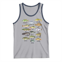 Freshwater Fish Species Tank Top Funny Fishing Types Fisherman Dad