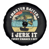 Funny Fishing Master-Baiter Spare Tire Cover Kayak Fishing Dad Grandpa Bass Fish Adult Humor