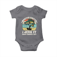 Funny Fishing Master-Baiter Baby Onesie Kayak Fishing Dad Grandpa Bass Fish Adult Humor