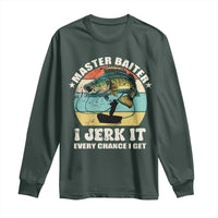 Funny Fishing Master-Baiter Long Sleeve Shirt Kayak Fishing Dad Grandpa Bass Fish Adult Humor