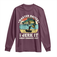 Funny Fishing Master-Baiter Long Sleeve Shirt Kayak Fishing Dad Grandpa Bass Fish Adult Humor
