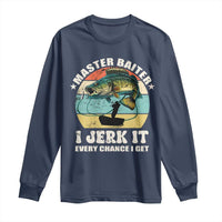 Funny Fishing Master-Baiter Long Sleeve Shirt Kayak Fishing Dad Grandpa Bass Fish Adult Humor