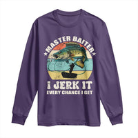 Funny Fishing Master-Baiter Long Sleeve Shirt Kayak Fishing Dad Grandpa Bass Fish Adult Humor