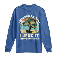 Funny Fishing Master-Baiter Long Sleeve Shirt Kayak Fishing Dad Grandpa Bass Fish Adult Humor