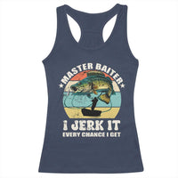 Funny Fishing Master-Baiter Racerback Tank Top Kayak Fishing Dad Grandpa Bass Fish Adult Humor