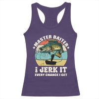Funny Fishing Master-Baiter Racerback Tank Top Kayak Fishing Dad Grandpa Bass Fish Adult Humor