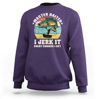 Funny Fishing Master-Baiter Sweatshirt Kayak Fishing Dad Grandpa Bass Fish