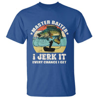 Funny Fishing Master-Baiter T Shirt Kayak Fishing Dad Grandpa Bass Fish