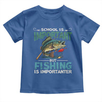 Funny Fishing Toddler T Shirt School Is Important But Fishing Is Importanter Bass Fisherman