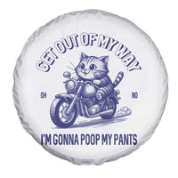 Funny Cat Meme Spare Tire Cover Get Out of My Way Gonna Poop My Pants Adult Humor Meme