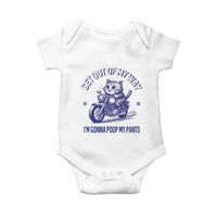 Funny Cat Meme Baby Onesie Get Out of My Way Gonna Poop My Pants Adult Humor Meme
