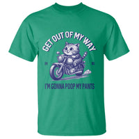 Funny Cat Meme T Shirt Get Out of My Way Gonna Poop My Pants Funny Adult Humor Meme
