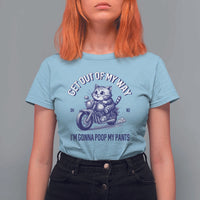 Funny Cat Meme T Shirt For Women Get Out of My Way Gonna Poop My Pants Funny Adult Humor Meme