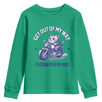 Funny Cat Meme Youth Sweatshirt Get Out of My Way Gonna Poop My Pants Adult Humor Meme
