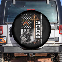 American Welder Spare Tire Cover Welding USA Flag Christian Cross