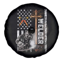 American Welder Spare Tire Cover Welding USA Flag Christian Cross