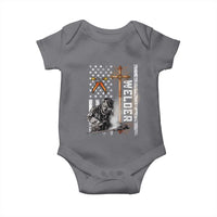 American Welder Baby Onesie Welding USA Flag Christian Cross