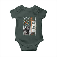 American Welder Baby Onesie Welding USA Flag Christian Cross