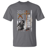 American Welder T Shirt Welding USA Flag Christian Cross