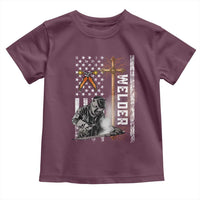 American Welder Toddler T Shirt Welding USA Flag Christian Cross
