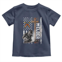 American Welder Toddler T Shirt Welding USA Flag Christian Cross