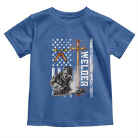 American Welder Toddler T Shirt Welding USA Flag Christian Cross