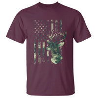 Deer Hunting Camouflage T Shirt Camo US Flag