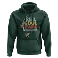 Fishing Dad Hoodie Reel Cool Papa Retro Vintage