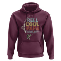 Fishing Dad Hoodie Reel Cool Papa Retro Vintage