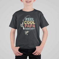 Fishing Dad T Shirt For Kid Reel Cool Papa Retro Vintage