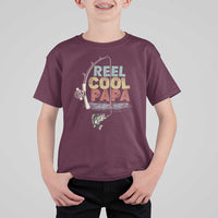 Fishing Dad T Shirt For Kid Reel Cool Papa Retro Vintage