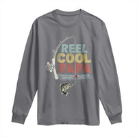 Fishing Dad Long Sleeve Shirt Reel Cool Papa Retro Vintage