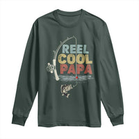 Fishing Dad Long Sleeve Shirt Reel Cool Papa Retro Vintage