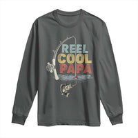 Fishing Dad Long Sleeve Shirt Reel Cool Papa Retro Vintage