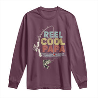Fishing Dad Long Sleeve Shirt Reel Cool Papa Retro Vintage