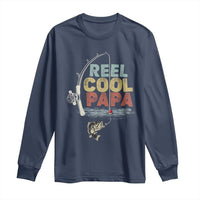 Fishing Dad Long Sleeve Shirt Reel Cool Papa Retro Vintage