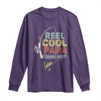 Fishing Dad Long Sleeve Shirt Reel Cool Papa Retro Vintage
