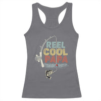 Fishing Dad Racerback Tank Top Reel Cool Papa Retro Vintage
