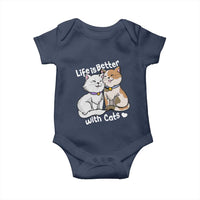 Cat Lover Baby Onesie Life Is Better With Cats Cute