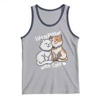Cat Lover Tank Top Life Is Better With Cats Cute