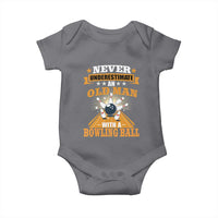 Funny Bowling Baby Onesie Never Underestimate Old Man Bowling Ball Mens Bowler
