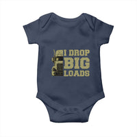 Funny Truck Driver Baby Onesie I Drop Big Load Funny Big Rig Semi-Trailer Dad