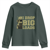 Funny Truck Driver Youth Sweatshirt I Drop Big Load Funny Big Rig Semi-Trailer Dad
