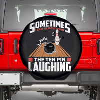 Funny Bowling Spare Tire Cover Hear The Ten Pin Laughing Bowler